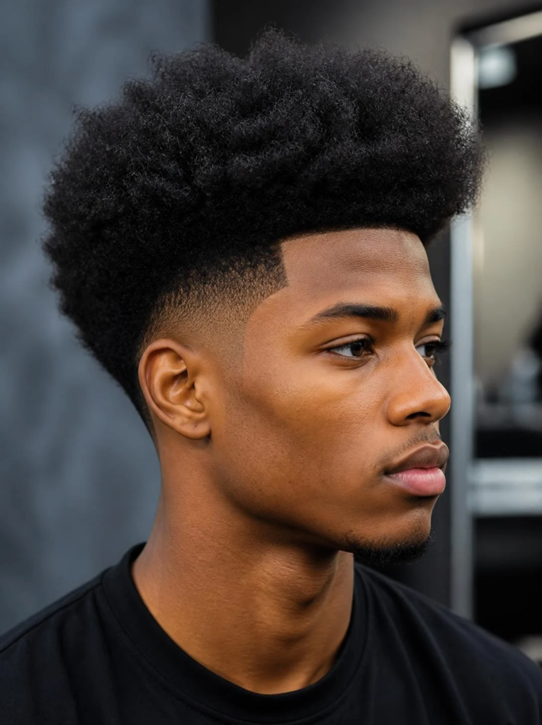Blowout or high-volume high taper Afro