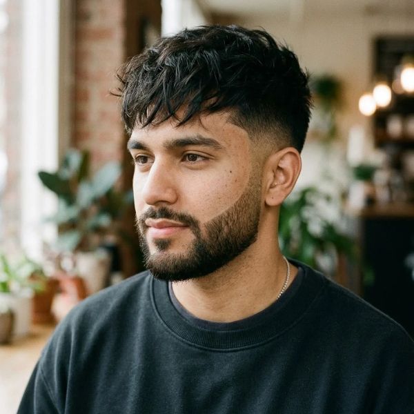 _Low Taper Fade With a Fringe