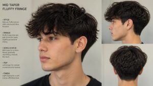 mid taper fluffy fringe