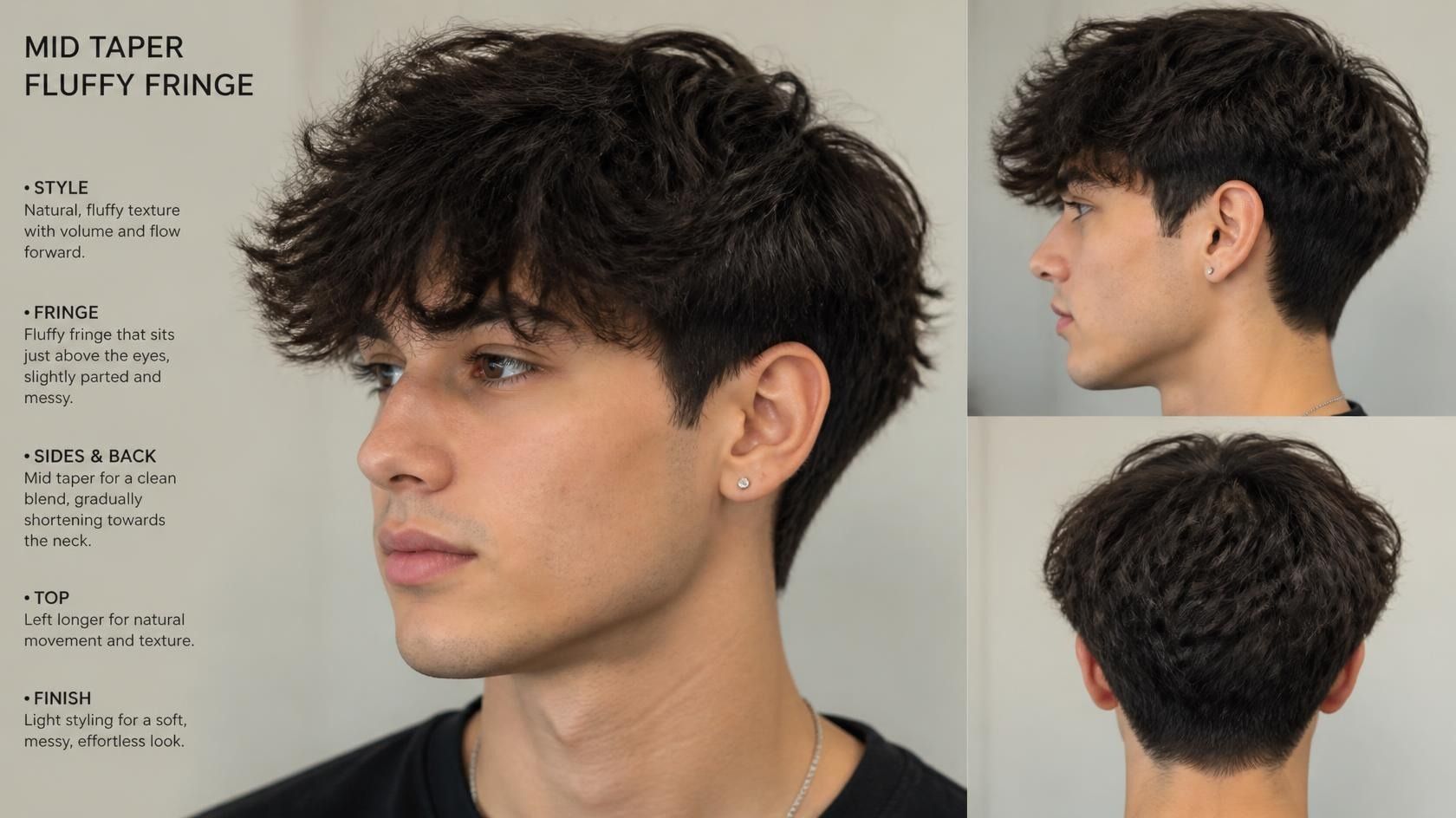 mid taper fluffy fringe