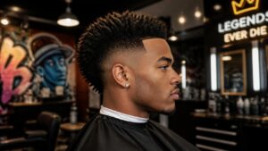 taper mohawk fade